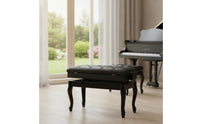 Paired Piano Bench Padded Adjustable Piano Bench Cushioned Seat for Music Studio