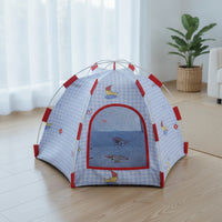 Cushioned Hexagonal Pet Tent Breathable Pet Tent with Cushion Indoor Supportive for Cats, Patio