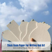 Handmade Marbling Bookmark, Blank Xuan Paper, Chinese Style, Thickened, DIY Calligraphy & Painting, Tassel