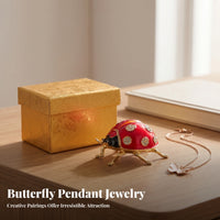 Rhinestone Spots Red Enamel Ladybug Box Collectible Ladybug Jewelry Box Gift Idea Keepsake Case Desktop Decoration