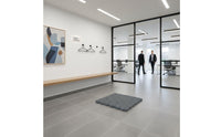 Floor Mat Waterproof Door Mat Oil-Resistant Interlocking PVC Tiles for Office Building, Outdoor