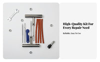 Portable Tubeless Tire Plug Kit Sturdy Car Puncture Repair Kit Easy to Use for Roadside, Travel