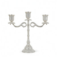 Pedestal Candle Holder Ornate Tabletop Candle Holder Metal Candlestick Cutout Decor Decorative for Decorators, Dinner Table