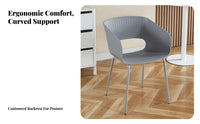 Nordic Design Modern Side Chair Creative & design Shell backrest Side Chair Easy to Clean Dining Seat Ergonomic backrestrest for Restaurant Owners, Interior Designers, Kitchen, Home Office, Living Room, Bedroom