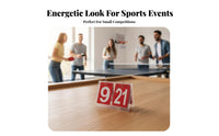 Manual Flip Scoreboard Versatile-Sport Use Manual Flip Scorer Portable Score Tracker for Athletes, Event Organizers, Indoor Sports, Gymnasium