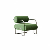 Midcentury-Century Design Supportive Back Armchair Nordic Design Single Sofa High-Resilience Cushion Accent Chair Long-Lasting Frame for Interior Designers, Apartment Dwellers, Living Room, Balcony, Reception Area, Small Areas