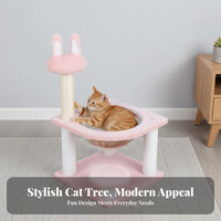 Sisal nailing Post Cat Tree with Dome space-saving Design Multi-Level Cat Tower Includes Play Toys Feline Playhouse Elevated resting platform for young felines, Apartment Dwellers, young cat Owners, Small areas, Indoor Use, Rest Time, Living Room