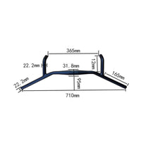 Lightweight 31.8mm Handlebar Strong Aluminum Alloy Handlebar for Cycling