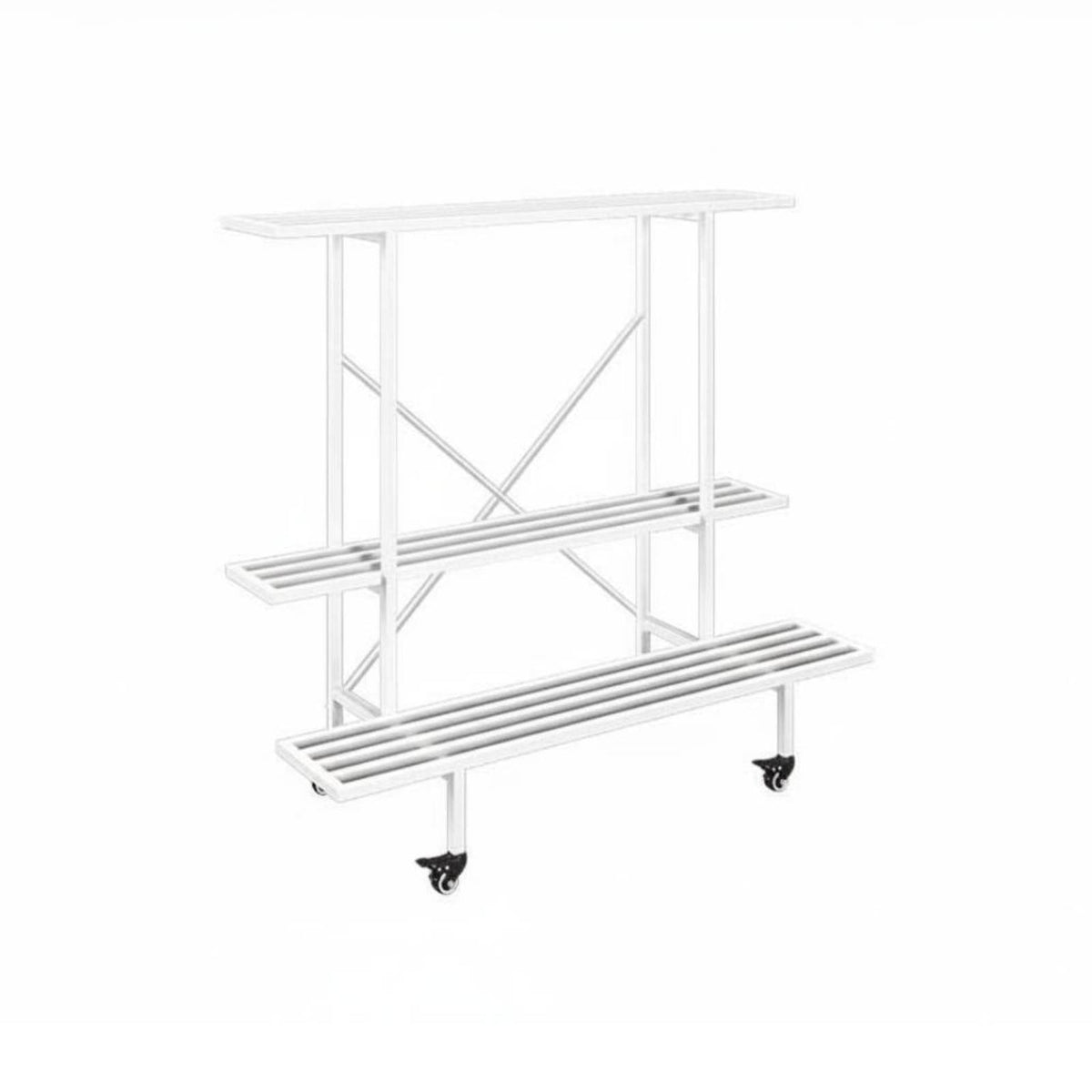 Multi-Tier Rolling Plant Stand Indoor & Outdoor Use for Office, Home Decorators