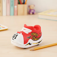 Novelty Shoe Toy with Pencil Pencil Sharpener Mini Football Shoe Pencil Sharpener Rolling Batteryno-Battery for Children, Students, Soccer Fans, Desk, Classroom, Playroom