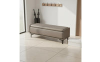 Multi-Functional Design Entryway Shoe Changing Stool Strong Load-Bearing Rectangular Upholstered Ottoman Minimalist Design Household Furniture Easy to Clean for Bedroom
