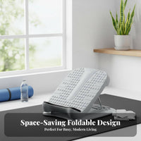Foldable Adjustable Calf Stretcher Portable Calf Stretch incline board Non-Slip Surface Slant Board Multi-Functional for Athletes, Beginners, bodily Therapy Patients, exercise, Gym, Home