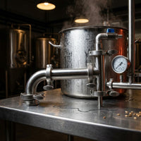 304 Stainless Steel Steam Condenser with Tri-Clamp Inexpensive Weldless Steam Condenser Food-Grade Compact for Home Brewers