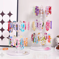 Rotating 3-Tier Jewelry Display Stand for Bracelets and Necklaces