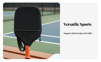 Paddle Bag with Mesh Pocket Portable Racket Paddle Cover Guarding Neoprene Racket Sleeve for Athletes, Travel, Storage, Gym