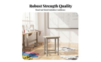 Anti-Static Utility Stool Raised Height Four-Legged Square Stool DurableDuty Work Seat functional and aesthetic for Factory Workers, Professionals, Workshop, School, Assembly Line, Office