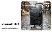 Shopping Cart Replacement Bag Foldable Folding Trolley Bag Sturdy Large Capacity Cart Liner for Seniors, Adults, Supermarket, Outdoor Market, Laundry