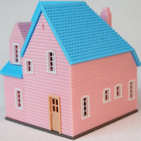 1/64 Model Villa Mini Villa Model Decorative Dollhouse for Collectors, Hobbyists