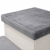 Dog Steps for Bed and Sofa with Foldable Design for Easy Storage, Pet Stairs for Small to Medium in Bedroom and Living Areas