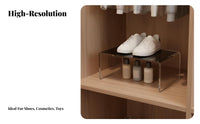 U-Shaped Display Stand Versatile Acrylic Display Stand Transparent Organizer Rack Space Saving Clear Acrylic Riser Sturdy