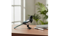 Magpie Figurine Lifelike Bird Figurine with Feather Texture Magpie Model Textured Simulation Bird Realistic for Collectors