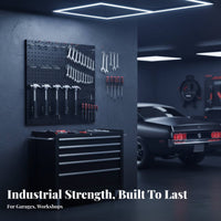 4 Pieces Metal Pegboard Panel High Load-Bearing Heavy Duty Tool Pegboard