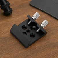 Anodized Finish Locator Scope Base Knurled Thumb Screws Locator Scope Mount Bracket Multiple Mounting Holes Mount Base Threaded Hole