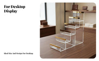 Acrylic Wallet Display Detachable Clear Acrylic Display Stand Multi-Tier Design Tiered Purse Holder for Collectors