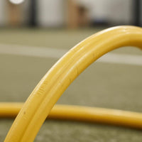 12 Pieces PP Material Football Agility Rings Red Blue Yellow 12 Pack Agility Rings Colored Set Football Training Hoop Indoor Outdoor Use for Sports Practice