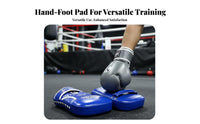 Shock Absorption Curved Focus Pad High-Density Foam Padding Curved Focus Pad S Adjustable Wrist Strap Boxing Hand Target PU Leather for Coaches, Beginners, Athletes, Sparring Practice, Home Workout, Dojo, Gym