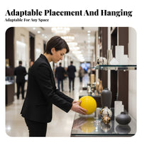 Yellow Mirror sphere Shiny Finish Hanging decoration bright Color for Shopping Mall