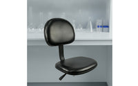 Pu Foam Chair Ergonomic Lab Stool with Backrest Heavy Duty Chair with Backrest for Machinists, Scientific Workspace, Workshop