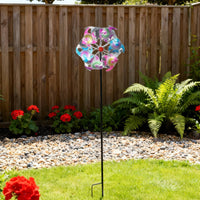 Metal Fish Wind Vivid Colors Colorful Oceanic Garden Pinwheel Weather Resistant Metal Wind for Patio