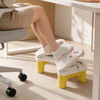Molded Under-Desk Footstool Easy to Clean Ergonomic Footrest Low-Height Footstool with Textured Surface Long-Lasting for Office Workers