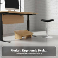 Improves Posture beneath-desk Footrest Non-Slip beneath-desk Foot footrest Adjustable Height Leg rest simple to Clean for telecommuting Workers, People telecommuting Home, Students, Study Room, Gaming Setup