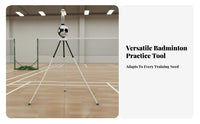 Foldable Badminton Serving Machine Twofold Power Supply Automatic Badminton Serving Machine USB Powered for Coaches, Kids, Home, Gymnasium