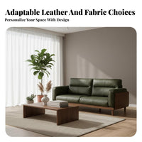 Wood Frame Settee sturdy Construction Couch Comfortable Cushioning Household Furniture for Apartment Dwellers, Homeowners, Living Room, Office, Study