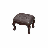 Multi-Purpose Upholstered Vanity Stool Multifunctional Ottoman Soft Padded Seat Indoor Furniture Tufted Cushion for Children, Homeowners, Students, Living Room, Entryway, Bedroom, Study