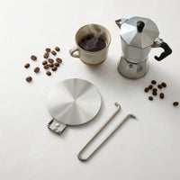 with Foldable Handle Round Gas Cooktop Converter Disk Simmer Plate for Coffee Percolator Pot