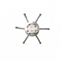Central Mounting Hole Metal Wire Undesired Growth Cutter Head Silver-Colored Circular Grass Cutter Attachment