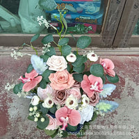 Wedding Standing Artificial Flower Arrangement (2-Piece Set) for Wedding Aisle Welcome Entrance Floral Decor