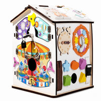 Busy Board House Child-Centered Busy House Toddler for Playroom, Preschoolers