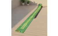 Roll-up Putting Mat with Return Track Clear Alignment Golf Putting Mat Easy to Store Portable for Beginners