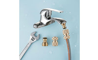 Washing Machine Hose Connector Easy Installation Washing Machine Hose Adapter Set Threaded Tap Converter Brass Construction