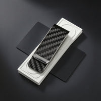 Carbon Fiber Currency Clip Long-Lasting Minimalist Card Holder Strong Grip
