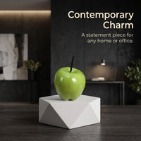 Coffee Table Decor with Realistic Ceramic Fruit Design, Porcelain Pome Figurine for Living Room Display