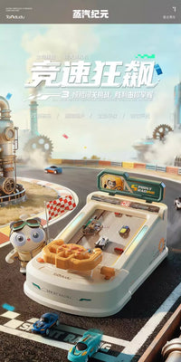 3D Obstacle Avoidance Racing Car Simulator Steering Wheel Game
