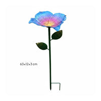 Iron Flower Stake Feeder Weather-Resistant Metal Flower Bird Feeder Pollinator Friendly Garden Decor Rustic for Patio