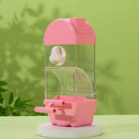 800ml Automatic-fill Avian Feeder, Hanging Small Avian Feeder for Cockatiels and Finches, Spill Resistant Feeder with Perch and Clip-on Mount