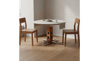 Sintered Stone Dining Table Scratch-Resistant Round Dining Table Home Furniture Space-Saving for Cafe